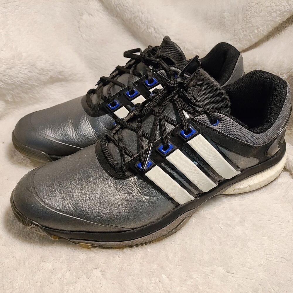 NWT Adidas Adipower Boost Gray Golf Shoes 9.5